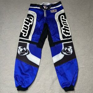 Thor Core 1010 Motocross Racing Pants Blue Black White Mens Size 34
